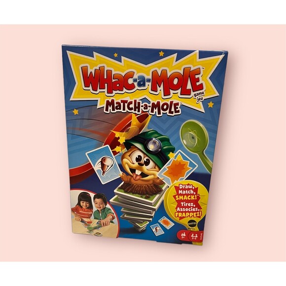 WHAC-A-MOLE Match-A-MOLE Kids Card Matching Game with Mole Smackers Games Toy S - Picture 2 of 7